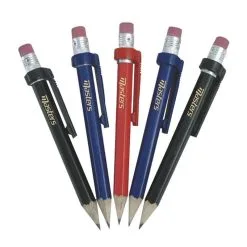 Masters Wood Pencils With Clip & Eraser 5 Pack  