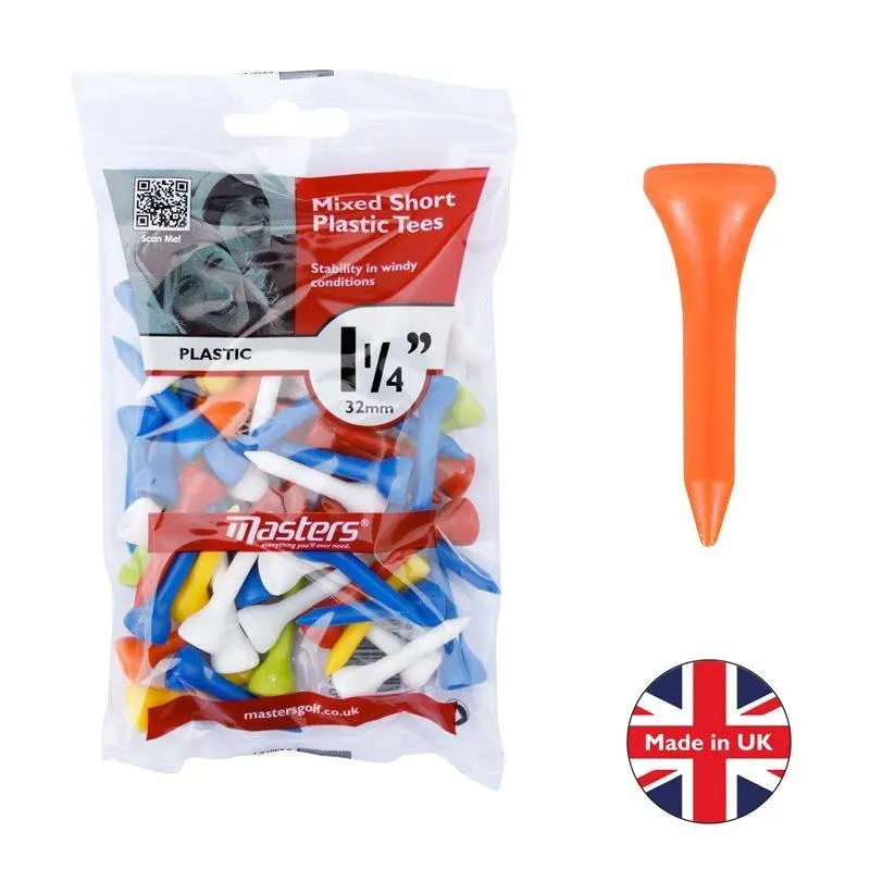 Masters Plastic Tees 1 1/4 Mixed Bag 50 1 Masters Plastic Tees 1 1/4 Mixed Bag 50