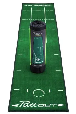 Puttout Deluxe Putting Mat Green