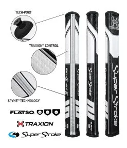 SuperStroke Flatso 2.0 Grip White/Red/Grey 2019 3 SuperStroke Flatso 2.0 Grip White/Red/Grey 2019 -Outlet Golf Putter Store 30422 1