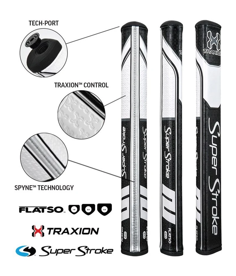 SuperStroke Flatso 2.0 Grip White/Red/Grey 2019 2 SuperStroke Flatso 2.0 Grip White/Red/Grey 2019 - Image 2