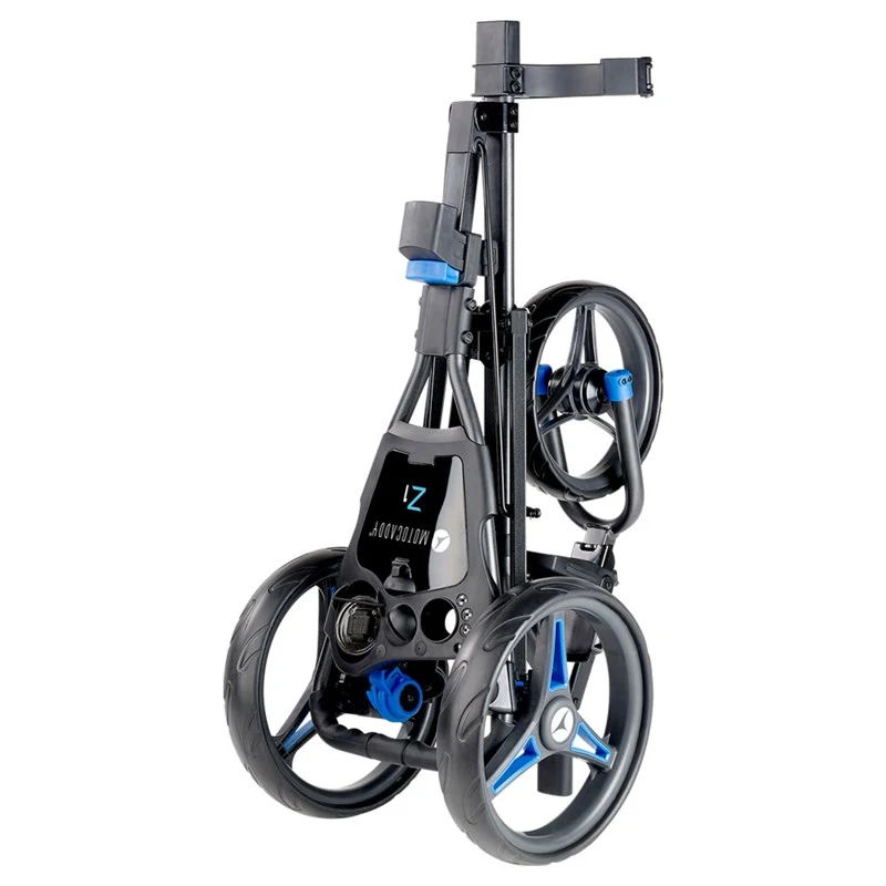 Motocaddy Z1 Push Trolley Graphite/Blue 2 Motocaddy Z1 Push Trolley Graphite/Blue - Image 2