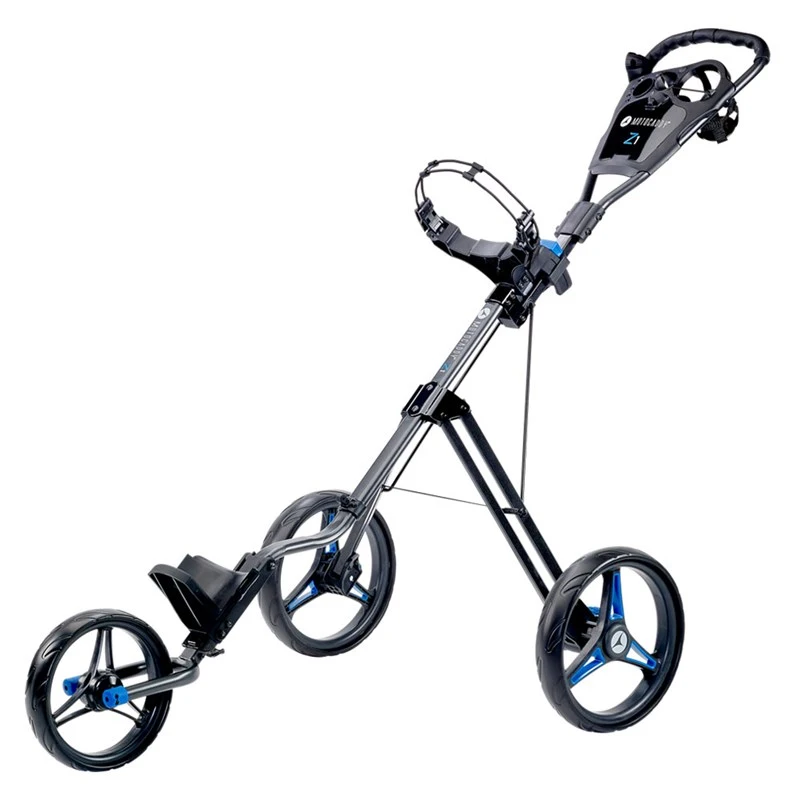 Motocaddy Z1 Push Trolley Graphite/Blue 1 Motocaddy Z1 Push Trolley Graphite/Blue