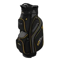 Powakaddy DLX-Lite Edition Golf Cart Bag Black/Titanium/Yellow  