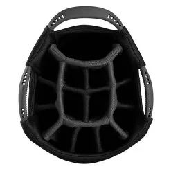 Powakaddy Premium Edition Golf Cart Bag Black/Gun Metal/Yellow   -Outlet Golf Putter Store 31764 2