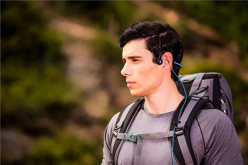 Aftershokz Titanium Open-Ear Bone Conduction Headphones Lava Red 5 Aftershokz Titanium Open-Ear Bone Conduction Headphones Lava Red - Image 5