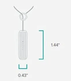 Fitbit Flex 2 Accessory Necklace Lariat Silver   -Outlet Golf Putter Store 32199 2