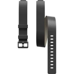 Fitbit Inspire Horween Leather Double Wrap Band Black   -Outlet Golf Putter Store 32206 2