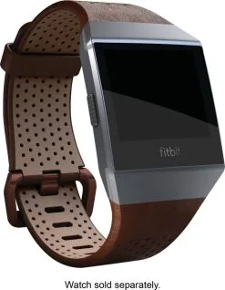 Fitbit Ionic Perforated Leather Band Cognac   -Outlet Golf Putter Store 32213 6