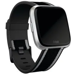 Fitbit Versa Woven Hybrid Band Black/Grey   -Outlet Golf Putter Store 32225 2