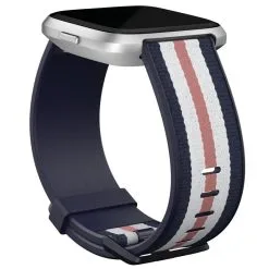 Fitbit Versa Woven Hybrid Band Navy/Pink   -Outlet Golf Putter Store 32226 1