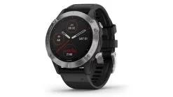 Garmin Fenix 6 GPS Watch Silver With Black Band