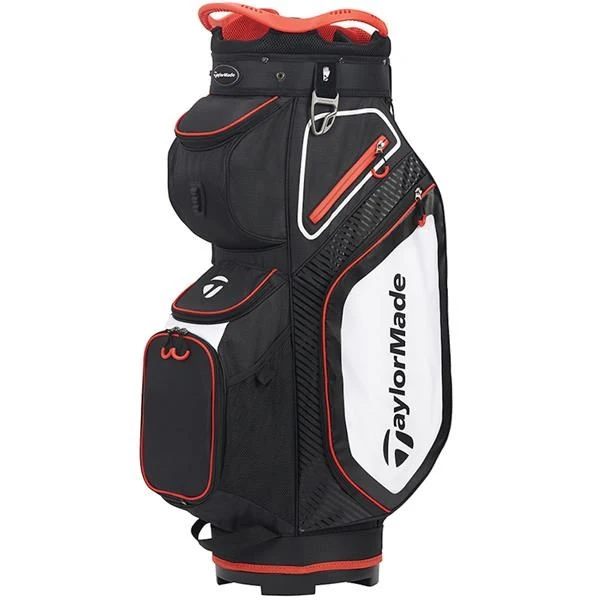 TaylorMade Pro 8.0 Golf Cart Bag Black/White/Red 1 TaylorMade Pro 8.0 Golf Cart Bag Black/White/Red