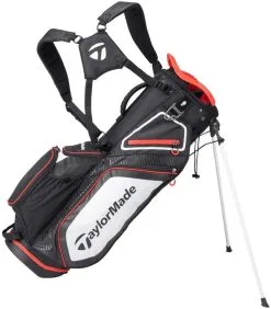 TaylorMade Pro 8.0 Stand Bag Black/White/Red  