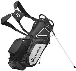 TaylorMade Pro 8.0 Stand Bag Black/White/Charcoal  