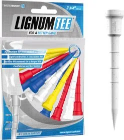 Masters Lignum Tee 2 3/4 Inch Mix Colours 12 Pack  