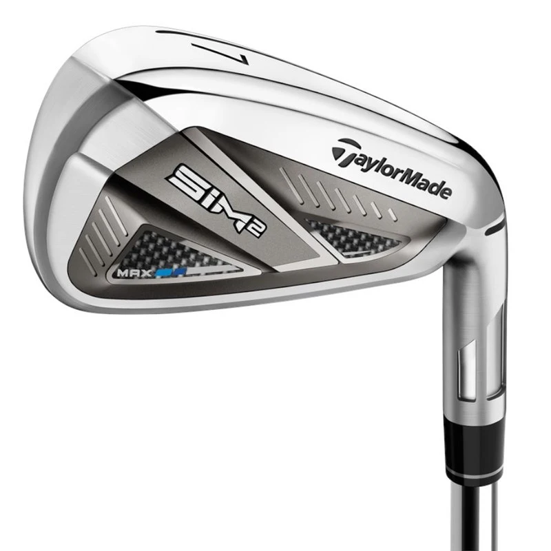 TaylorMade SIM2 Max Steel Shaft Irons Mens Left Hand 1 TaylorMade SIM2 Max Steel Shaft Irons Mens Left Hand