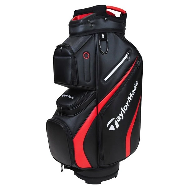 TaylorMade TM21 Deluxe Golf Cart Bag Black/Red 1 TaylorMade TM21 Deluxe Golf Cart Bag Black/Red