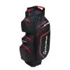 TaylorMade TM21 StormDry Waterproof Black/Red Cart Bag  