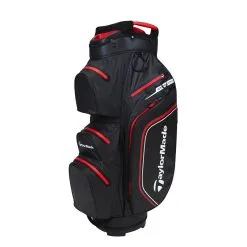 TaylorMade TM21 StormDry Waterproof Black/Red Cart Bag  