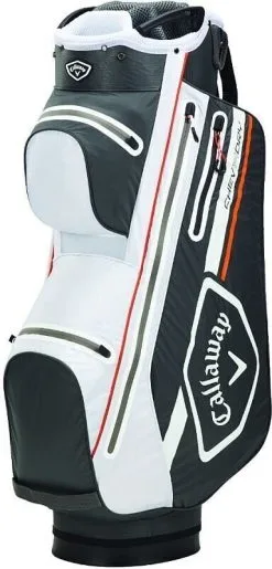 Callaway 2021 Chev Dry 14 Golf Cart Bag Charcoal/White/Orange  