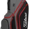 Titleist LightWeight 14 Golf Cart Bag Charcoal/Black/Red  