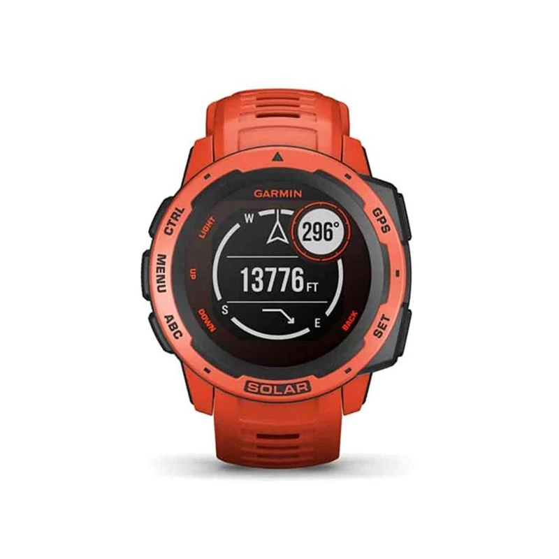 Garmin Instinct Solar GPS Flame Red 5 Garmin Instinct Solar GPS Flame Red - Image 5