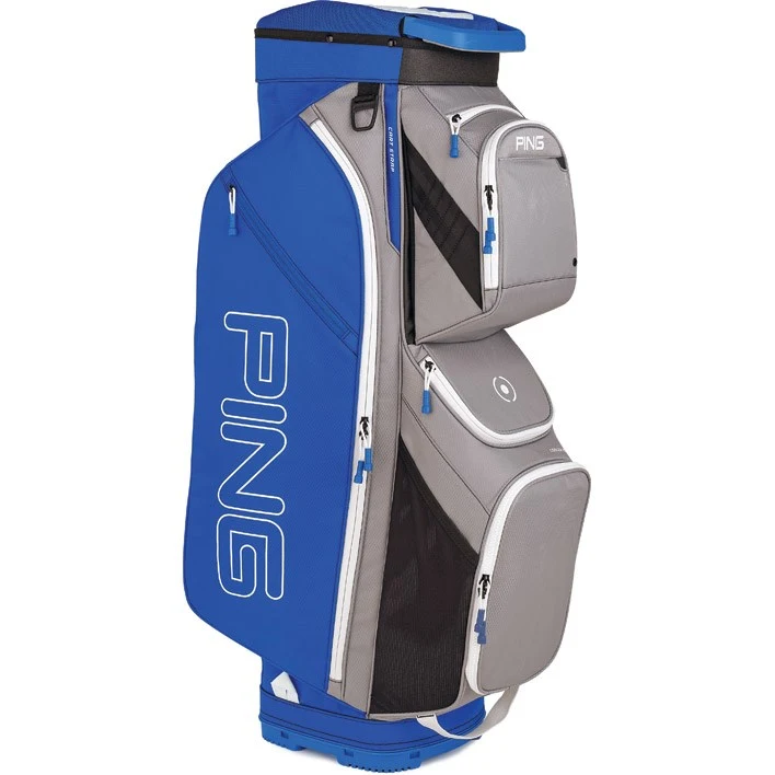 Ping Traverse Cart Bag Silver/Royal/White 1 Ping Traverse Cart Bag Silver/Royal/White