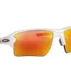 Oakley Flak 2.0 XL Polished White Frame Prizm Ruby Lenses  