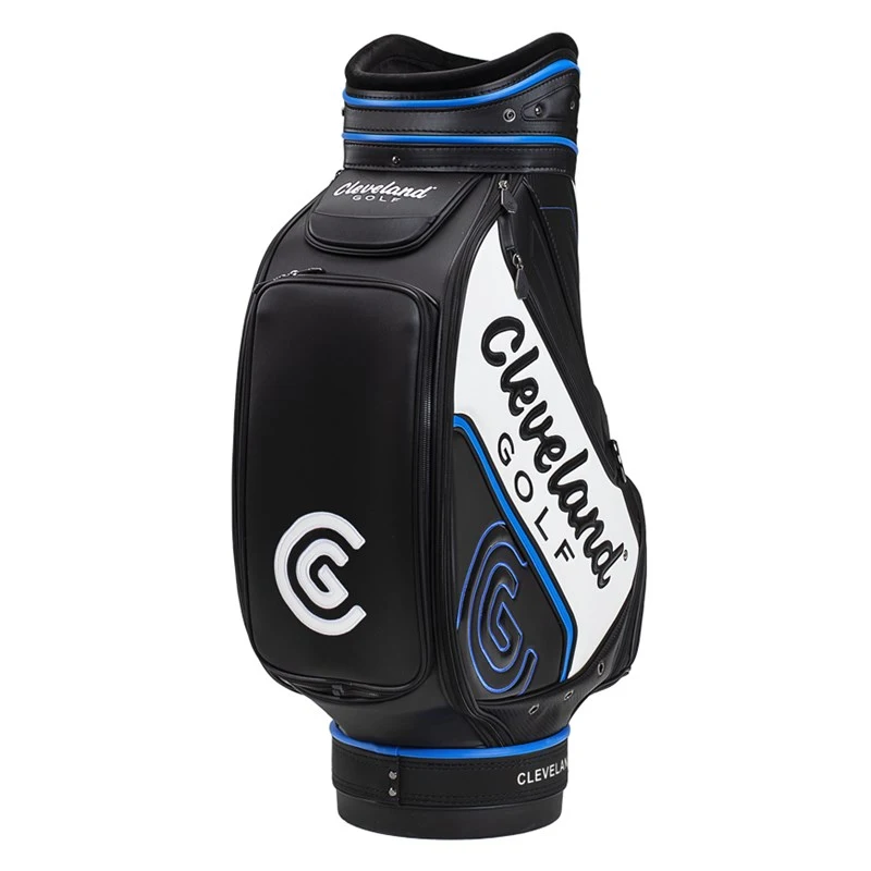 Cleveland Golf Staff Bag Black/Blue/White 2 Cleveland Golf Staff Bag Black/Blue/White - Image 2