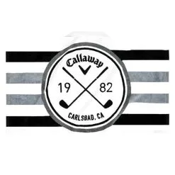 Callaway Tour 30 X 20 White/Black/Charcoal Towel  
