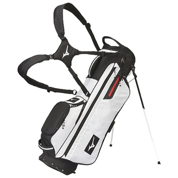 Mizuno Br-D3 Fy21 Stand Bag White/Black 1 Mizuno Br-D3 Fy21 Stand Bag White/Black