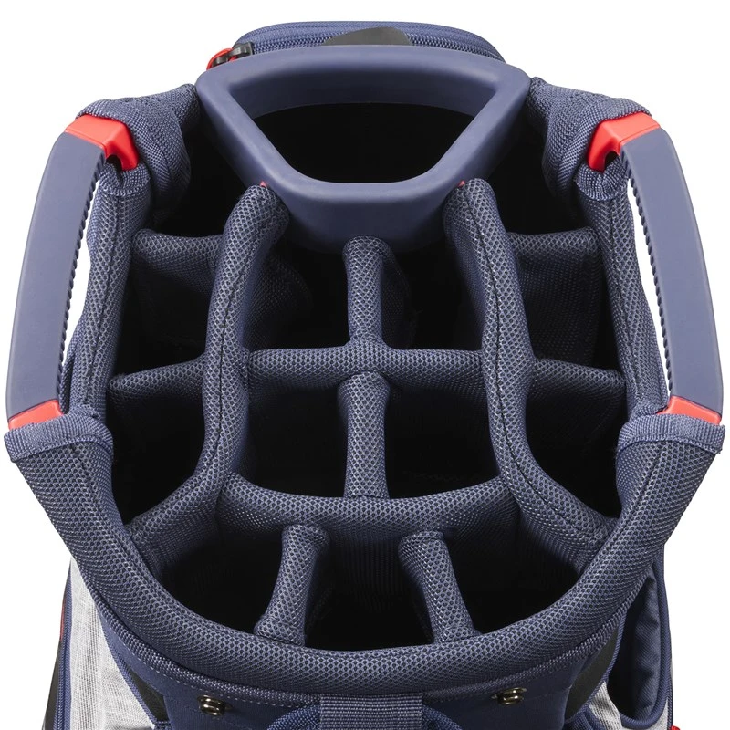 Mizuno Br-D4C Fy21 Cart Bag Heather Grey/Navy 2 Mizuno Br-D4C Fy21 Cart Bag Heather Grey/Navy - Image 2