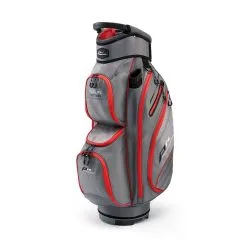 Powakaddy Dlx-Lite Bag - Gun Metal With Red  