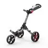 Powakaddy 2022 Micra Push Cart-Gun Metal/Red Trim  