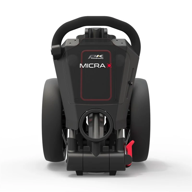 Powakaddy 2022 Micra Push Cart-Gun Metal/Red Trim 3 Powakaddy 2022 Micra Push Cart-Gun Metal/Red Trim - Image 3
