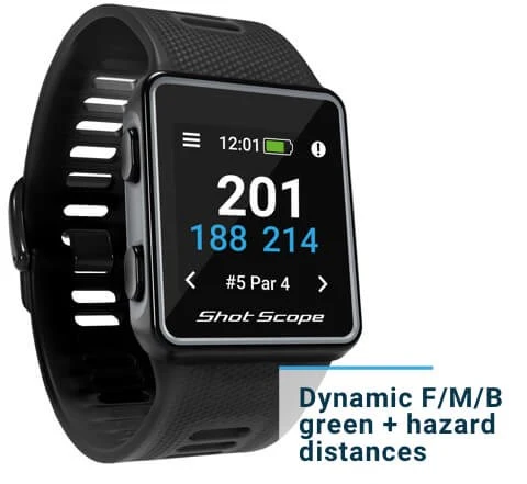 Shot Scope G3 GPS Watch Black 2 Shot Scope G3 GPS Watch Black - Image 2