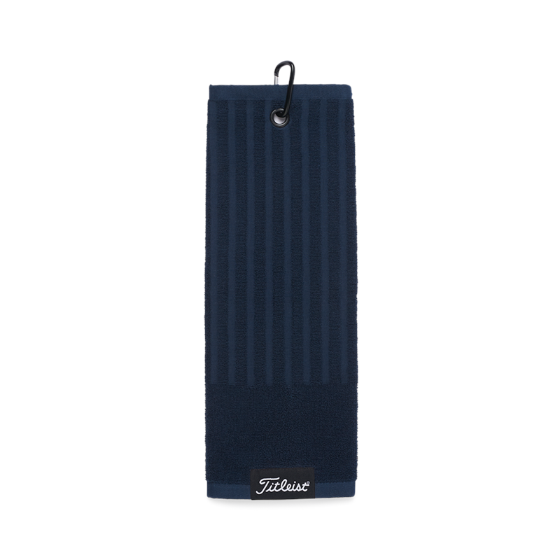 Titleist Tri Fold Cart Towel Navy 1 Titleist Tri Fold Cart Towel Navy