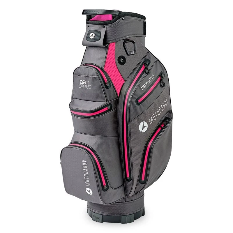 Motocaddy Dry Series Cart Bag 2022 Charcoal/Fuchsia 1 Motocaddy Dry Series Cart Bag 2022 Charcoal/Fuchsia
