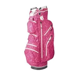Surprize Shop Ladies Waterproof Cart Bag Pink Feather  