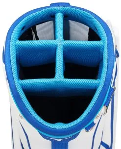 Mizuno Tour Staff Cart Bag 2022 White/Blue   -Outlet Golf Putter Store 41869 2