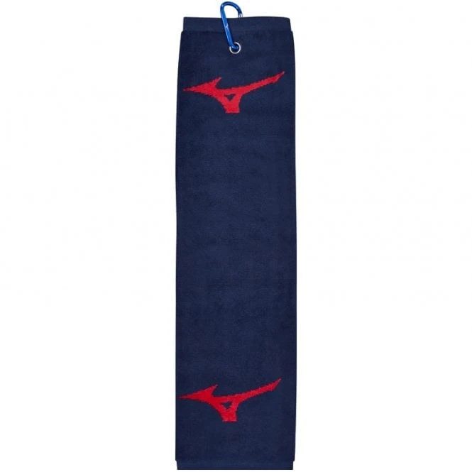 Mizuno 2022 Trifold Towel Navy/Red 2 Mizuno 2022 Trifold Towel Navy/Red - Image 2