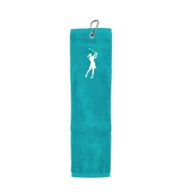Surprize Shop Terry Cotton Trifold Towel Aqua  