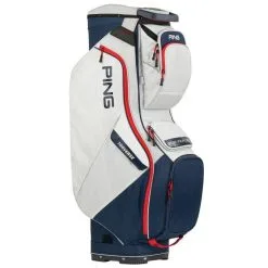 Ping Traverse 214 Cart Bag Platinum/Navy/Red  
