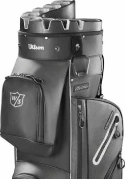Wilson I-Lock Dry Cart Bag Black/Silver   -Outlet Golf Putter Store 43566 4
