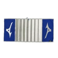 Mizuno Tour Golf Towel Grey/Blue   -Outlet Golf Putter Store 44180 1